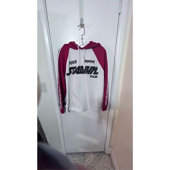 JUSTIN BIEBER STADIUM TOUR PURPOSE HOODIE ADULT UNISEX SIZE S - Picture 1 of 10